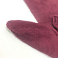 CHANEL CC Mark Logo Stitch Long Gloves Fashion Accessories gloves suede wine-red Used