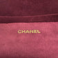 CHANEL CC Mark Logo Stitch Long Gloves Fashion Accessories gloves suede wine-red Used
