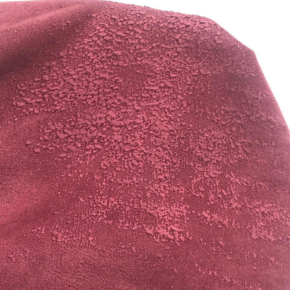 CHANEL CC Mark Logo Stitch Long Gloves Fashion Accessories gloves suede wine-red Used