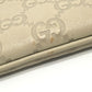 GUCCI 256867 Mayfair Clutch bag with strap, flat bag Pouch Sima leather White Used