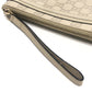 GUCCI 256867 Mayfair Clutch bag with strap, flat bag Pouch Sima leather White Used