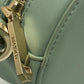 MAX&CO logo Round Crossbody Bag Shoulder Bag Leather Light blue Used