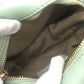 MAX&CO logo Round Crossbody Bag Shoulder Bag Leather Light blue Used