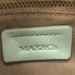 MAX&CO logo Round Crossbody Bag Shoulder Bag Leather Light blue Used