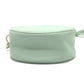 MAX&CO logo Round Crossbody Bag Shoulder Bag Leather Light blue Used