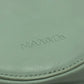 MAX&CO logo Round Crossbody Bag Shoulder Bag Leather Light blue Used
