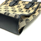 LOEWE anagram Tote Bag Handbag Hand Bag Canvas Beige/Black Used