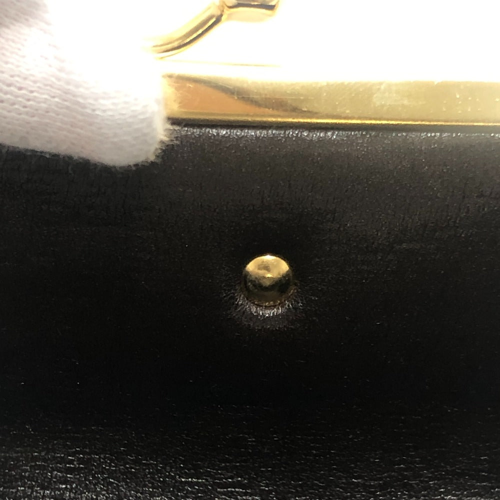 Dior Trotter pattern logo Vintage Kisslock Coin Compartment coin purse Canvas Brown Used