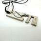GUCCI Zodiac Sign Plate: Libra Choker Necklace SV925 Silver Used