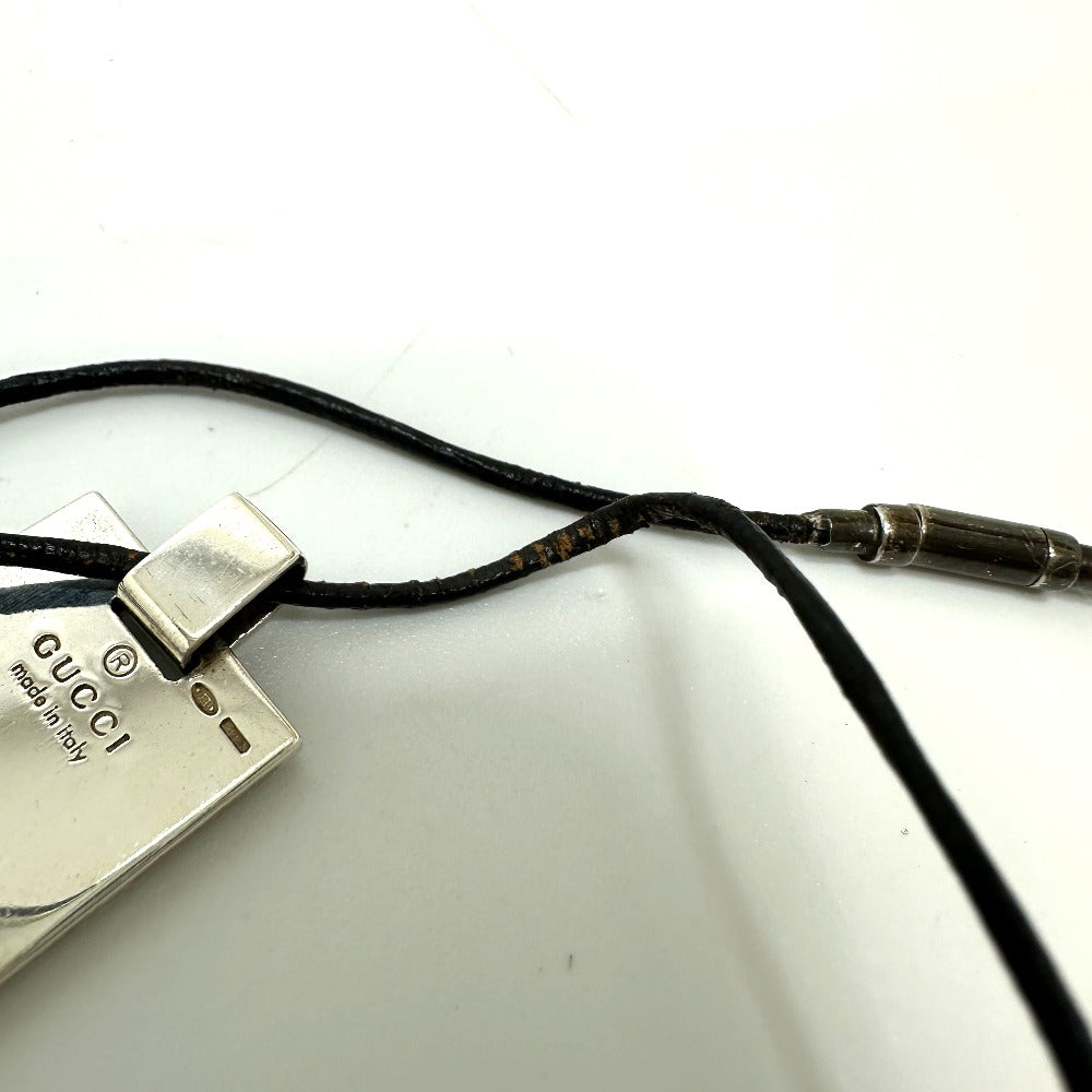 GUCCI Zodiac Sign Plate: Libra Choker Necklace SV925 Silver Used