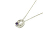 GUCCI 1P Amethyst Chain Necklace SV925 Silver Used