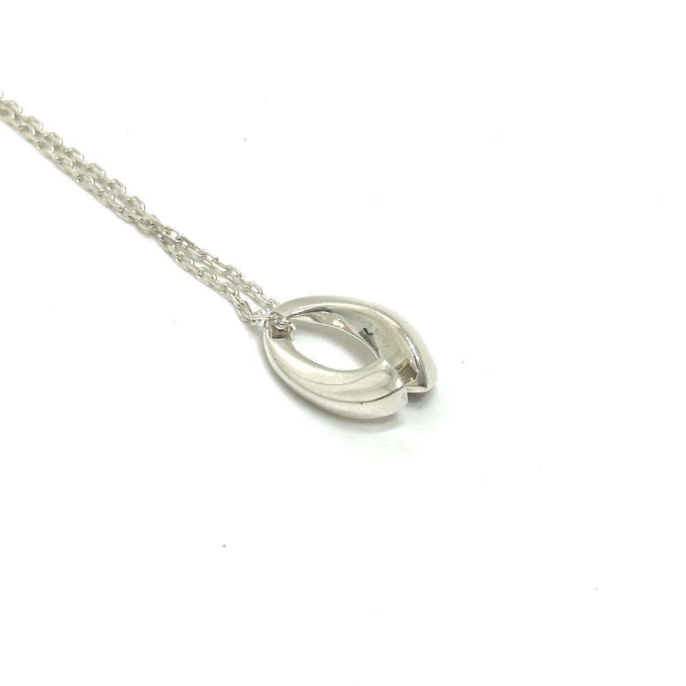 GUCCI 1P Amethyst Chain Necklace SV925 Silver Used