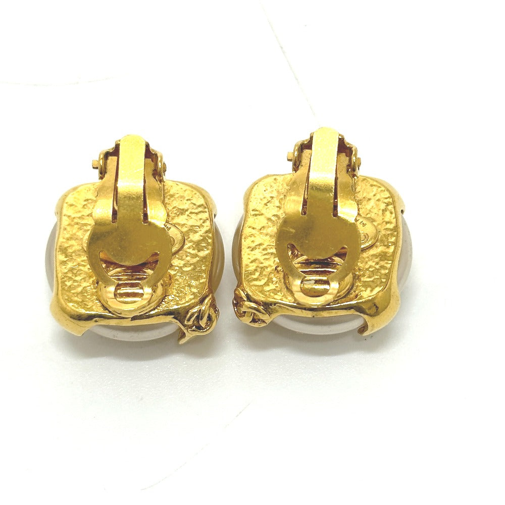 CHANEL vintage Faux pearl Earrings Faux pearl White x Gold Used