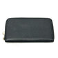 BVLGARI B.zero Charm round Long Wallet Leather Black Used