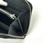 BVLGARI B.zero Charm round Long Wallet Leather Black Used