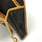 Dior vintage Overall handle Chain Shoulder Bag PVC/Leather Black x Brown Used