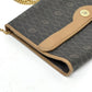 Dior vintage Overall handle Chain Shoulder Bag PVC/Leather Black x Brown Used