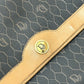 Dior vintage Overall handle Chain Shoulder Bag PVC/Leather Black x Brown Used