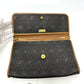 Dior vintage Overall handle Chain Shoulder Bag PVC/Leather Black x Brown Used