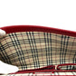 BURBERRY logo 2WAY Business bag Leather Red Used