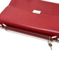 BURBERRY logo 2WAY Business bag Leather Red Used
