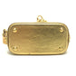 LOUIS VUITTON Mini Lockit Small item Key Holder Mini Pouch Bag Bag Charm Suhari leather Gold Used