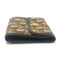 Dior Trotter pattern Short wallet, mini wallet, vintage Trifold wallet Canvas Brown Used