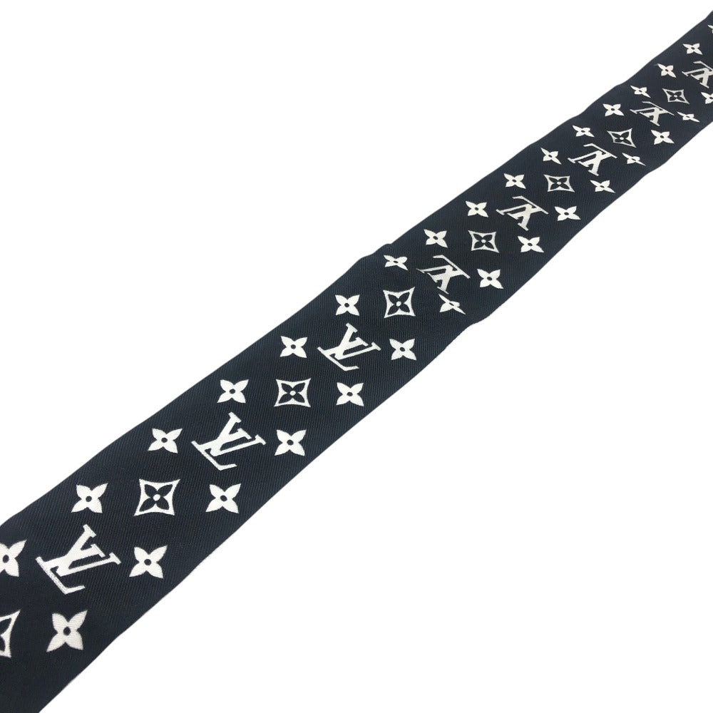 LOUIS VUITTON M90682 BandeauBB-Monogram Infinity Accessory Scarf silk Black x White Used