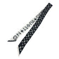 LOUIS VUITTON M90682 BandeauBB-Monogram Infinity Accessory Scarf silk Black x White Used