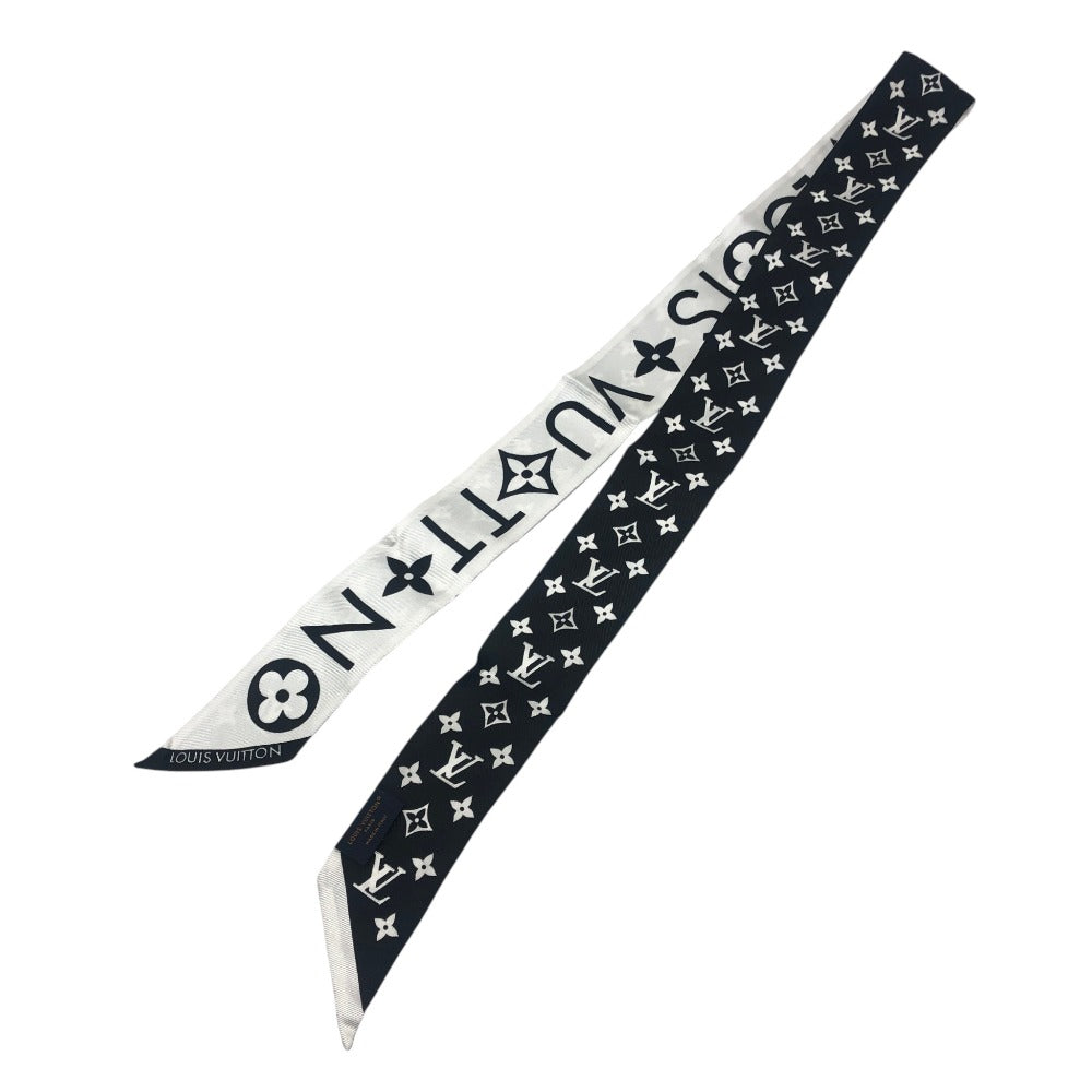 LOUIS VUITTON M90682 BandeauBB-Monogram Infinity Accessory Scarf silk Black x White Used