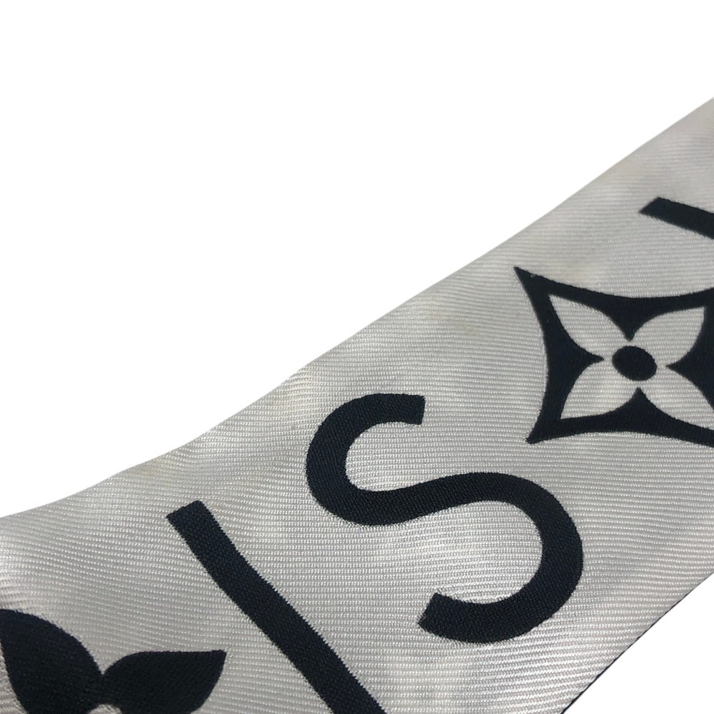 LOUIS VUITTON M90682 BandeauBB-Monogram Infinity Accessory Scarf silk Black x White Used