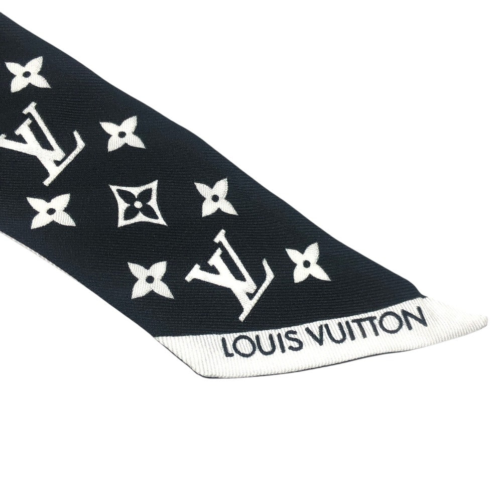 LOUIS VUITTON M90682 BandeauBB-Monogram Infinity Accessory Scarf silk Black x White Used
