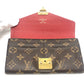 LOUIS VUITTON M58414 Portefeuille-Pallas Long Wallet Flap Long Wallet MonogramCanvas Slys Brown Used