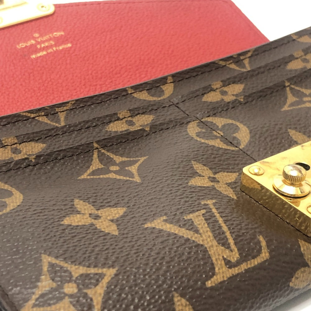 LOUIS VUITTON M58414 Portefeuille-Pallas Long Wallet Flap Long Wallet MonogramCanvas Slys Brown Used