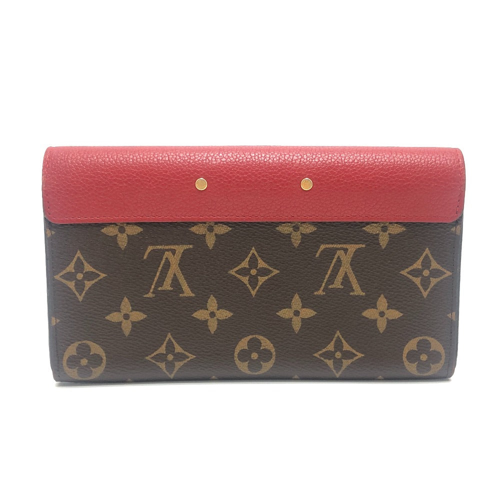 LOUIS VUITTON M58414 Portefeuille-Pallas Long Wallet Flap Long Wallet MonogramCanvas Slys Brown Used