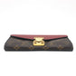 LOUIS VUITTON M58414 Portefeuille-Pallas Long Wallet Flap Long Wallet MonogramCanvas Slys Brown Used