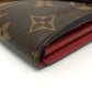 LOUIS VUITTON M58414 Portefeuille-Pallas Long Wallet Flap Long Wallet MonogramCanvas Slys Brown Used