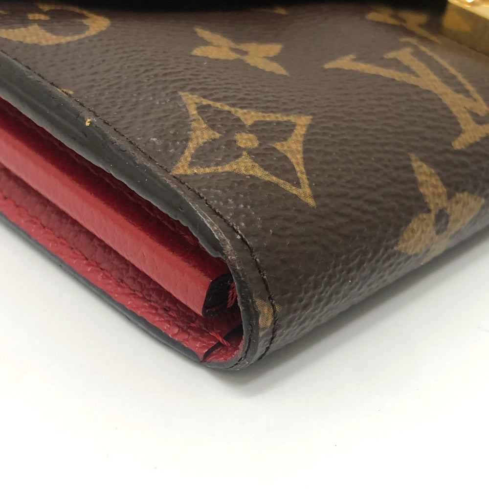 LOUIS VUITTON M58414 Portefeuille-Pallas Long Wallet Flap Long Wallet MonogramCanvas Slys Brown Used