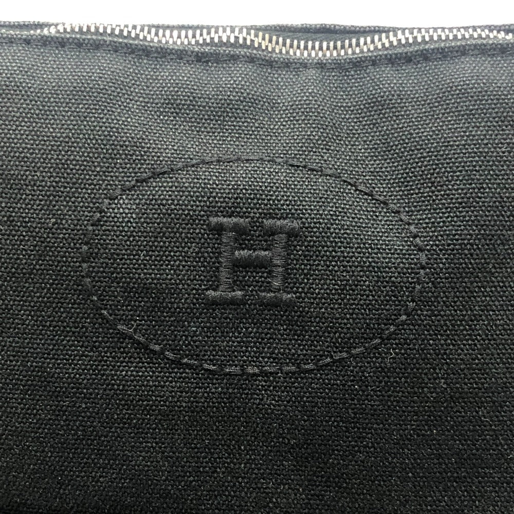 HERMES Bolide Pouch 31 GM Small item case, makeup pouch, cosmetics pouch, multi-purpose Pouch cotton Black Used