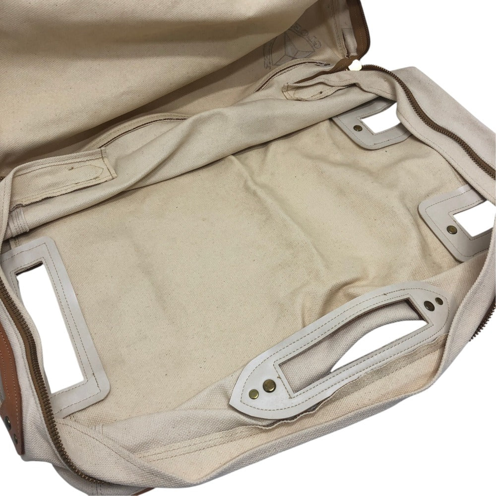 GLOBE TROTTER Suitcase cover for 2-wheeled suitcases Protective storage travel carry bag cover Miscellaneous goods Canvas natural Used