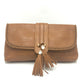 GUCCI 257030 Marchesi GG Tassel Bag Cluch Bag Clutch bag Leather Brown Used