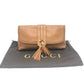 GUCCI 257030 Marchesi GG Tassel Bag Cluch Bag Clutch bag Leather Brown Used