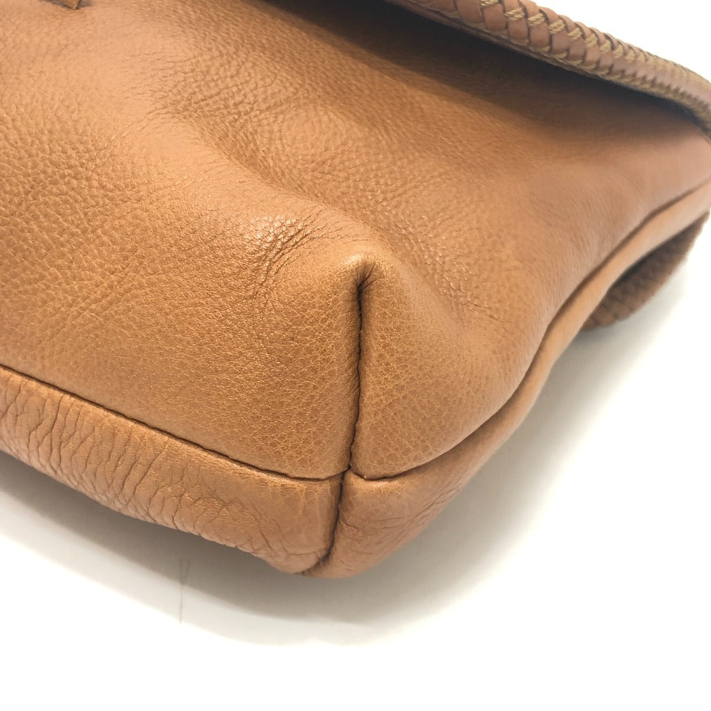 GUCCI 257030 Marchesi GG Tassel Bag Cluch Bag Clutch bag Leather Brown Used