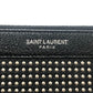 Saint Laurent Studs Flat Cluch Bag Leather Clutch bag Leather Black Used