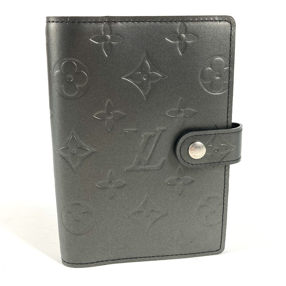 LOUIS VUITTON R20932 モノグラムマット アジェンダPM アジェンダ PM システム手帳 ステーショナリー 手帳カバー モノグラムマットレザー ユニセックス ノワール ブラック