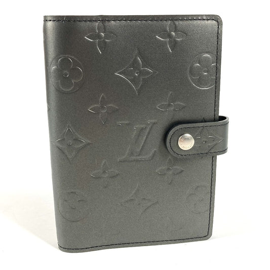 LOUIS VUITTON R20932 モノグラムマット アジェンダPM アジェンダ PM システム手帳 ステーショナリー 手帳カバー モノグラムマットレザー ユニセックス ノワール ブラック