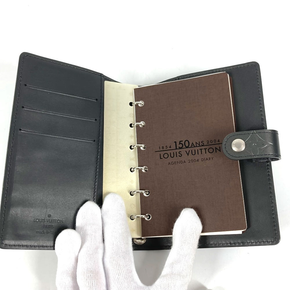 LOUIS VUITTON R20932 モノグラムマット アジェンダPM アジェンダ PM システム手帳 ステーショナリー 手帳カバー モノグラムマットレザー ユニセックス ノワール ブラック
