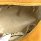 CHANEL Vintage CC Coco Mark Logo Second Bag Pouch Caviar Leather Women's Yellow