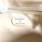 CHANEL Vintage CC Coco Mark Logo Second Bag Pouch Caviar Leather Women's Yellow