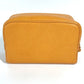 CHANEL Vintage CC Coco Mark Logo Second Bag Pouch Caviar Leather Women's Yellow